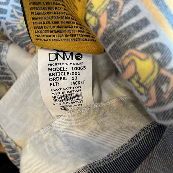 RAW WOMEN'S CUSTOM GRUNGE PATWORK GRAPHIC SLIM FIT JAKET - S - Picture 11 of 11